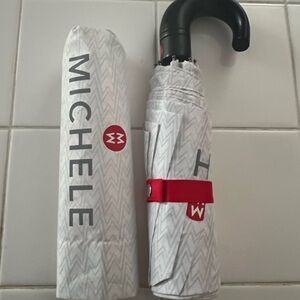 100% Authentic Michele Branded Full size auto open Umbrella
